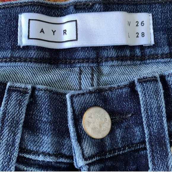 AYR Superba Straight Leg Ankle Distressed Jeans 26 - Picture 8 of 14